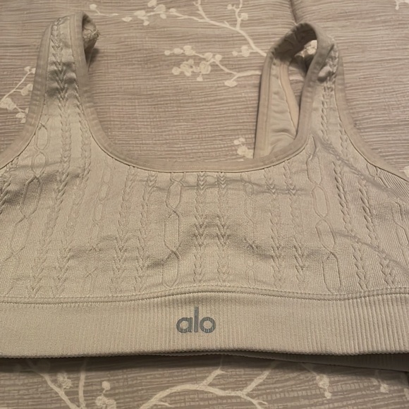Alo Yoga Seamless Cableknit Bra - Picture 5 of 5